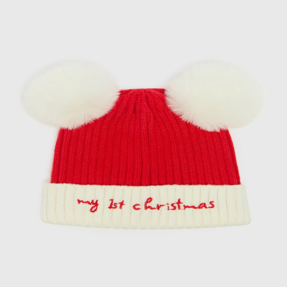Baby Red My First Christmas Beanie (Newborn-12mths)