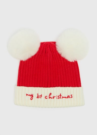 Baby Red My First Christmas Beanie (Newborn-12mths)