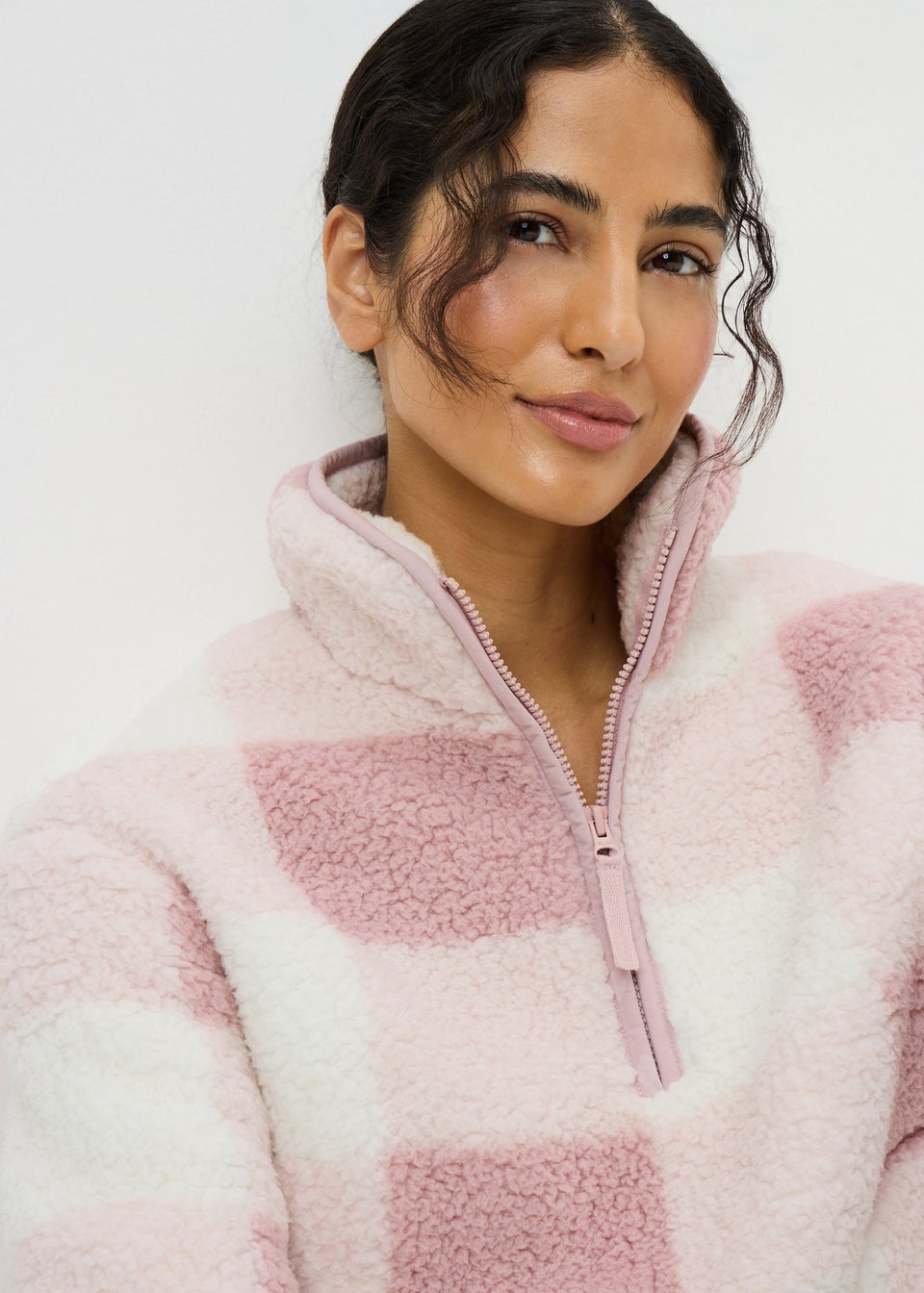 Pink Check Snuggle Top