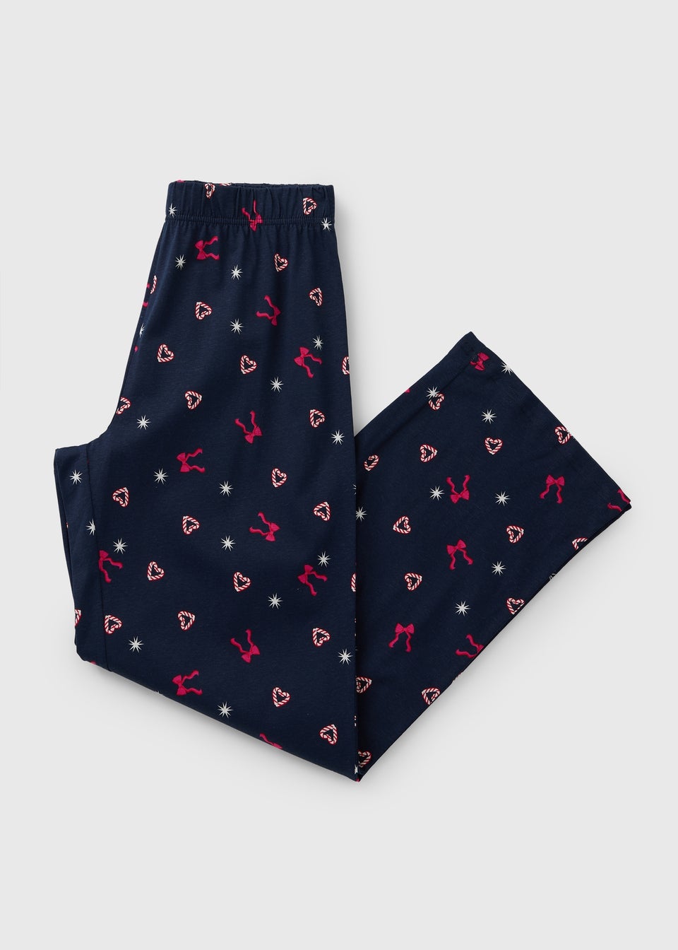 Navy Candy Cane Pyjama Bottoms