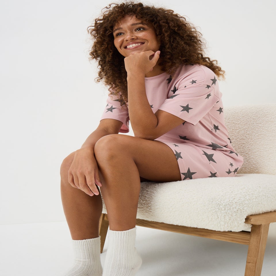 Pink Star Nightie