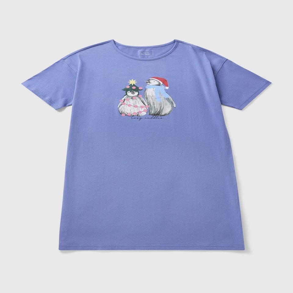 Blue Penguin T-Shirt Nightie