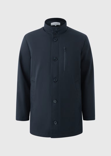 Taylor & Wright Navy Funnel Showerproof Coat