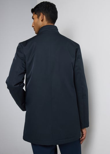 Taylor & Wright Navy Funnel Showerproof Coat