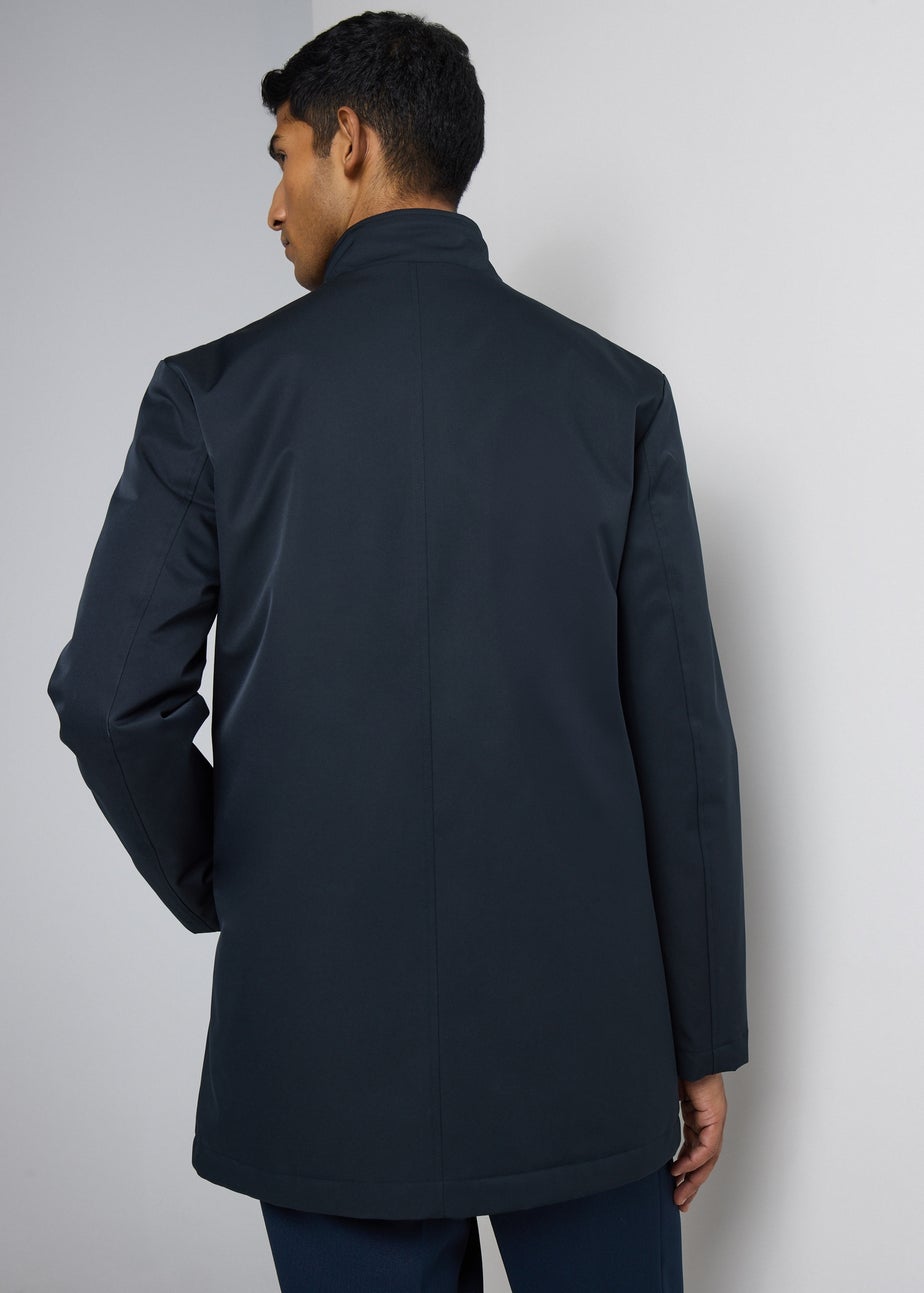 Taylor & Wright Navy Funnel Showerproof Coat