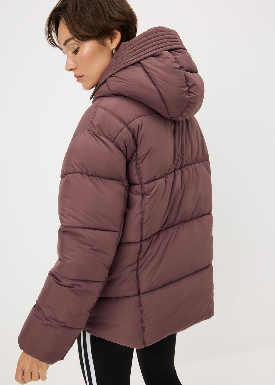 Papaya Petite Burgundy Padded Coat