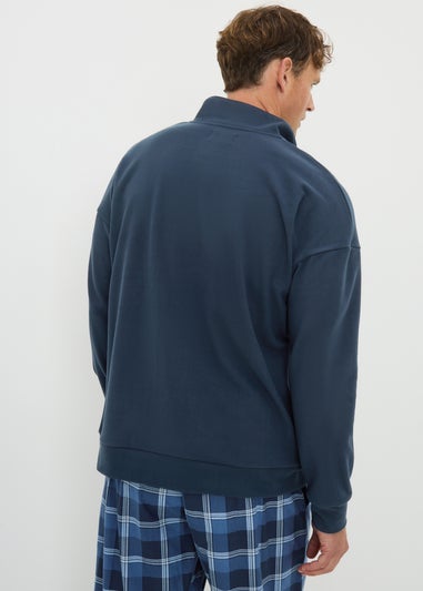 Navy Microfleece Quarter Zip