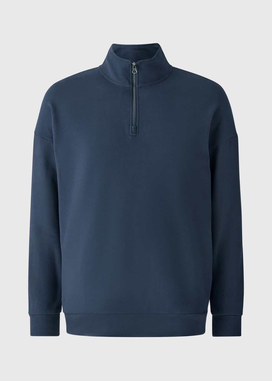 Navy Microfleece Quarter Zip