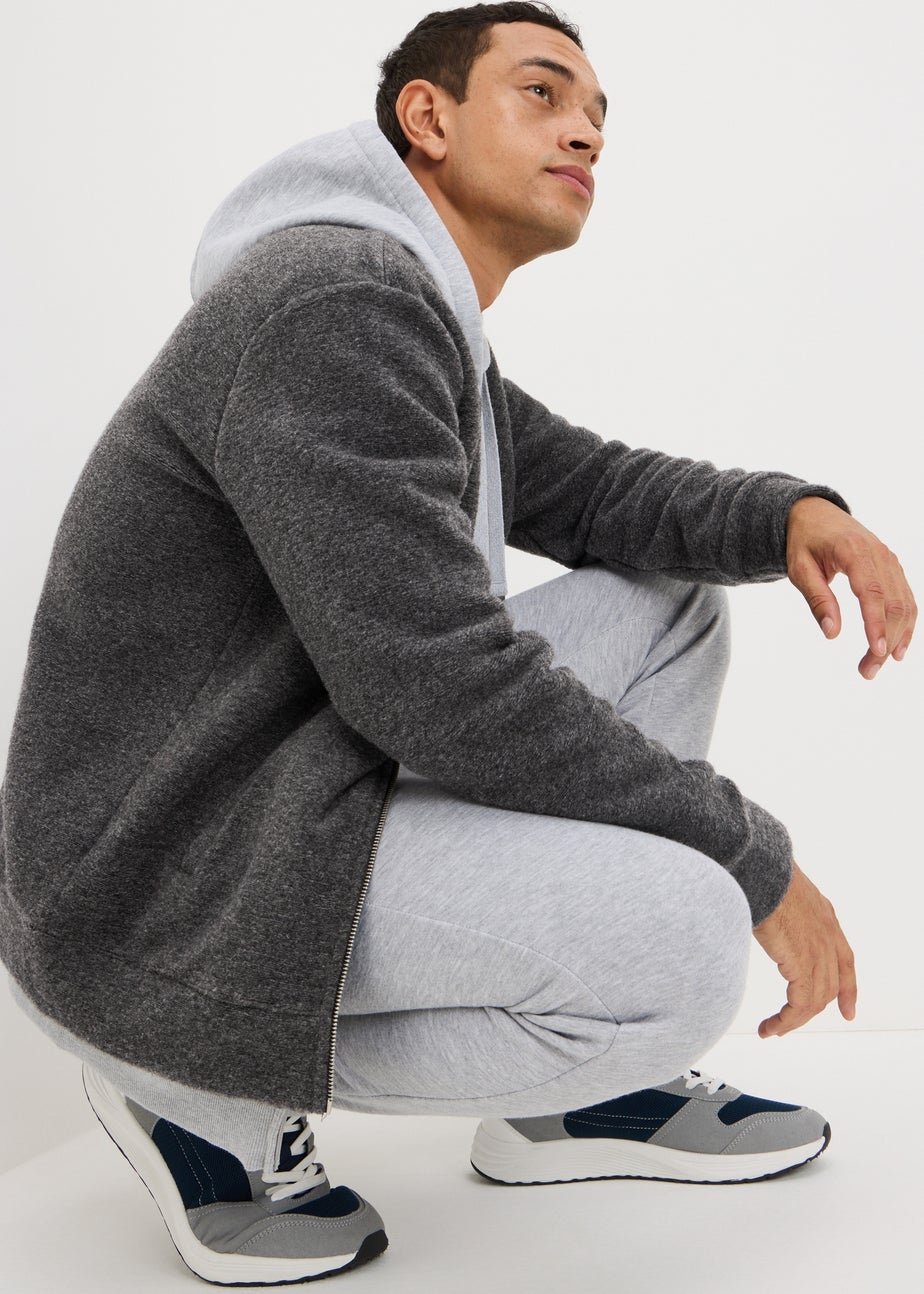 Grey Texture Bomber Jacket