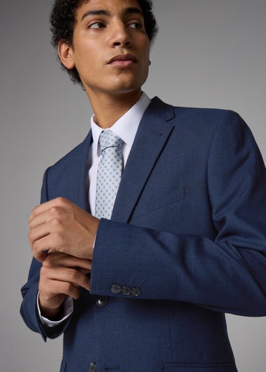 Taylor & Wright Willowby Blue Black Slim Suit Jacket