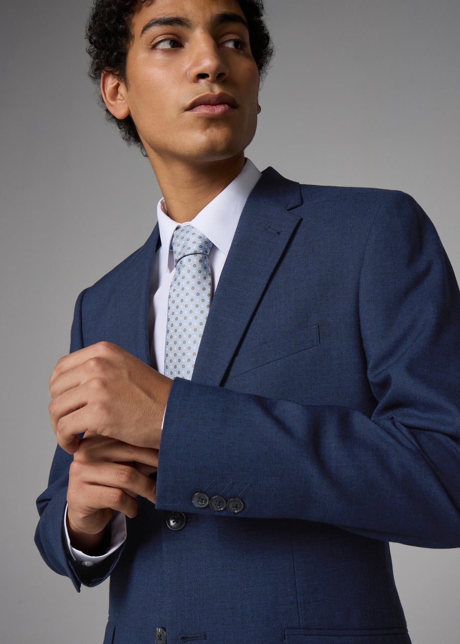 Taylor & Wright Willowby Blue Black Slim Suit Jacket