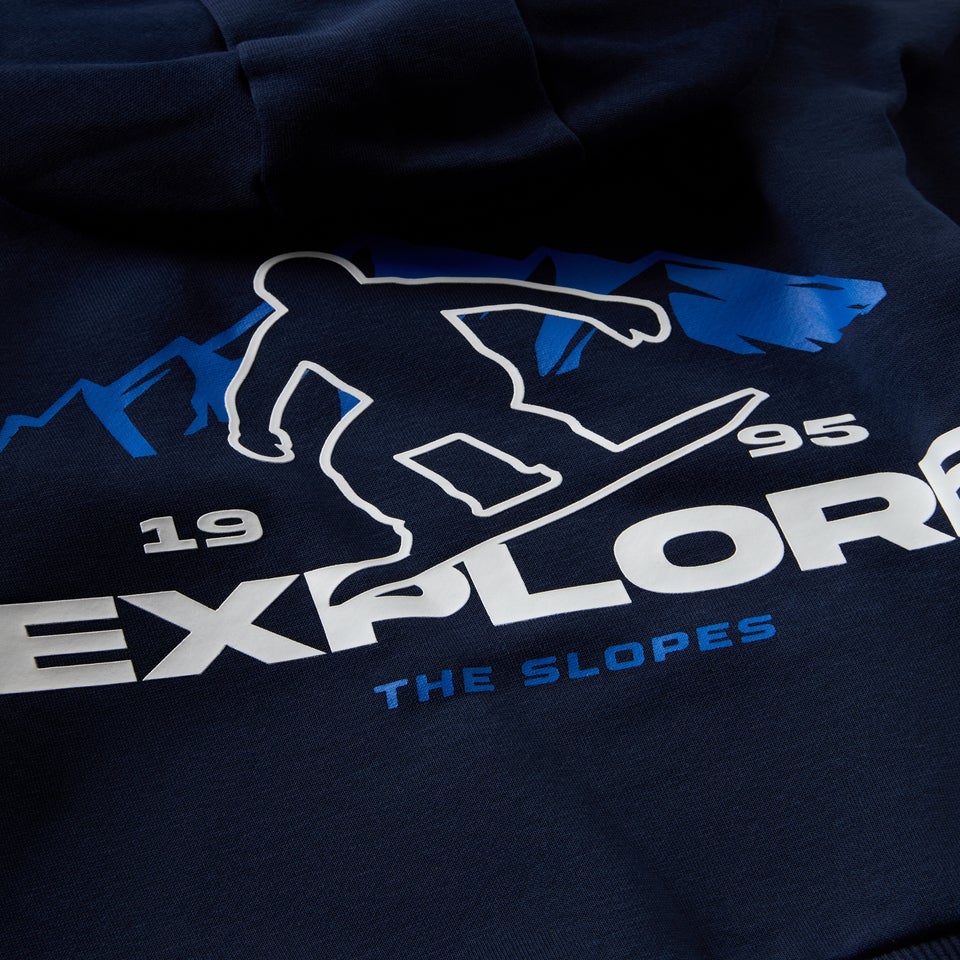 Boys Navy Explore Hoodie & Jogging Bottom Set (1-7yrs)