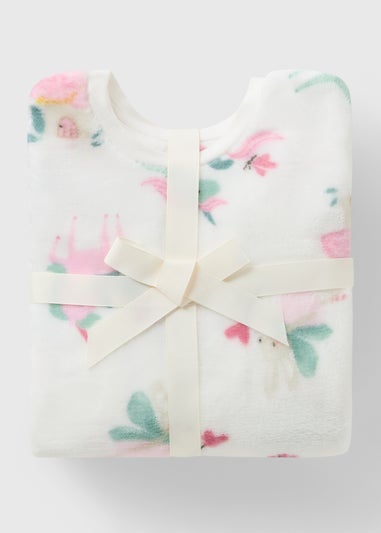 Girls White Mouse Fairy Pyjama Set (1-7yrs)