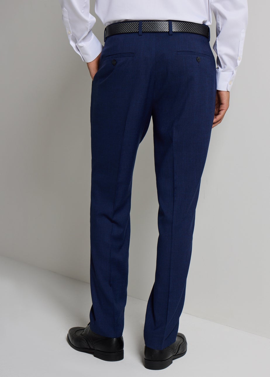 Taylor & Wright Blue Black Slim Trousers