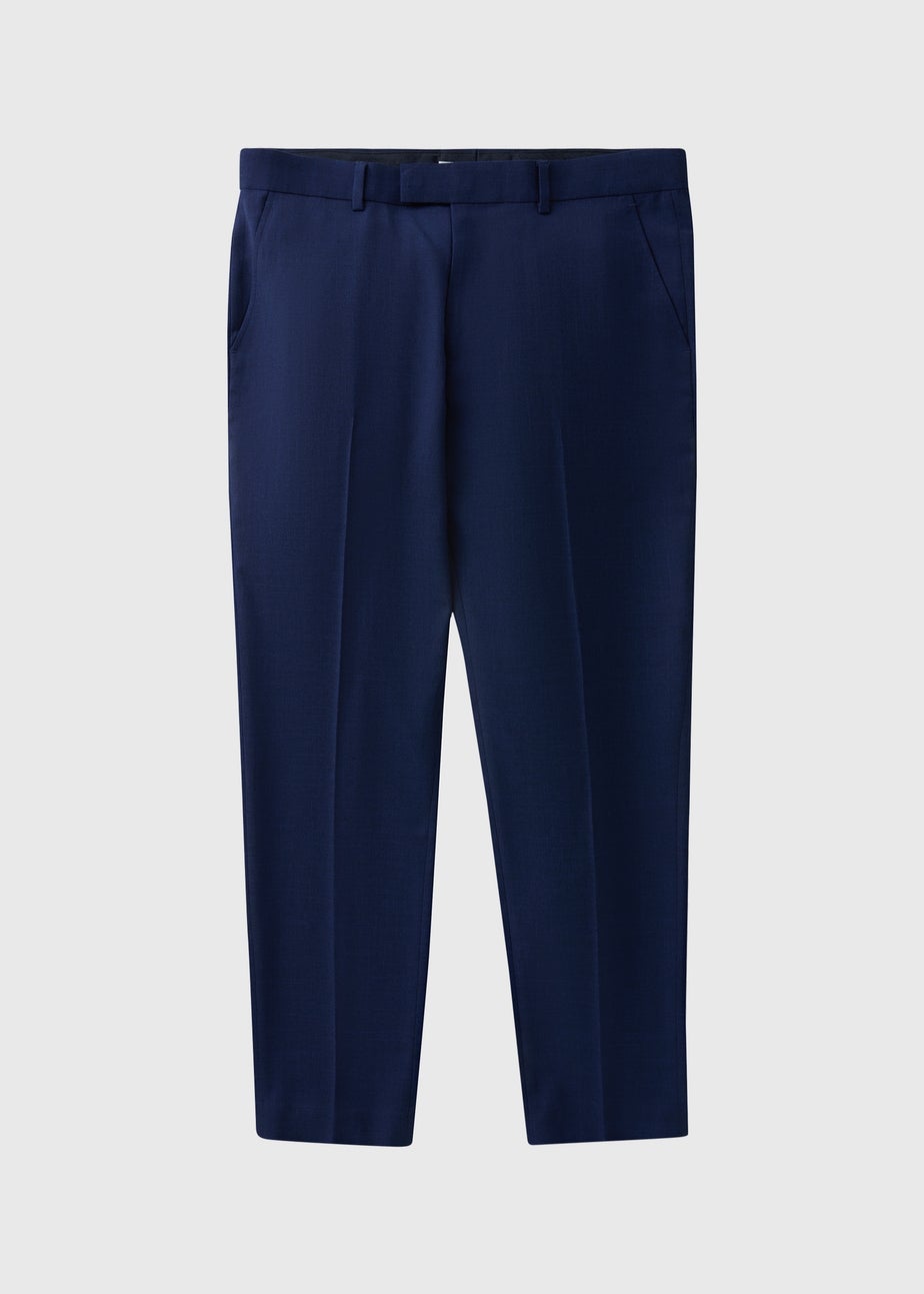 Taylor & Wright Blue Black Slim Trousers