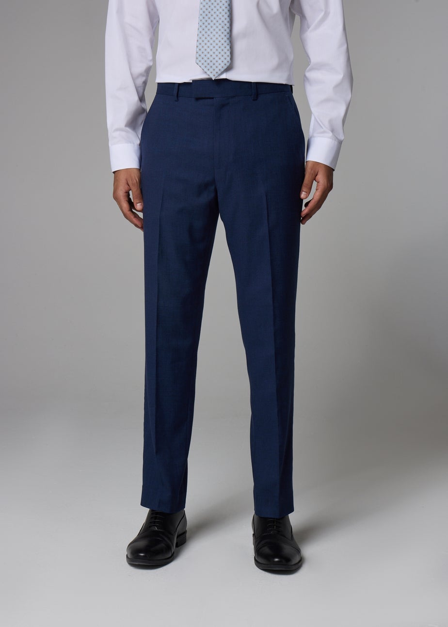 Taylor & Wright Blue Black Slim Trousers