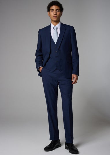 Taylor & Wright Willowby Blue Black Suit Waistcoat