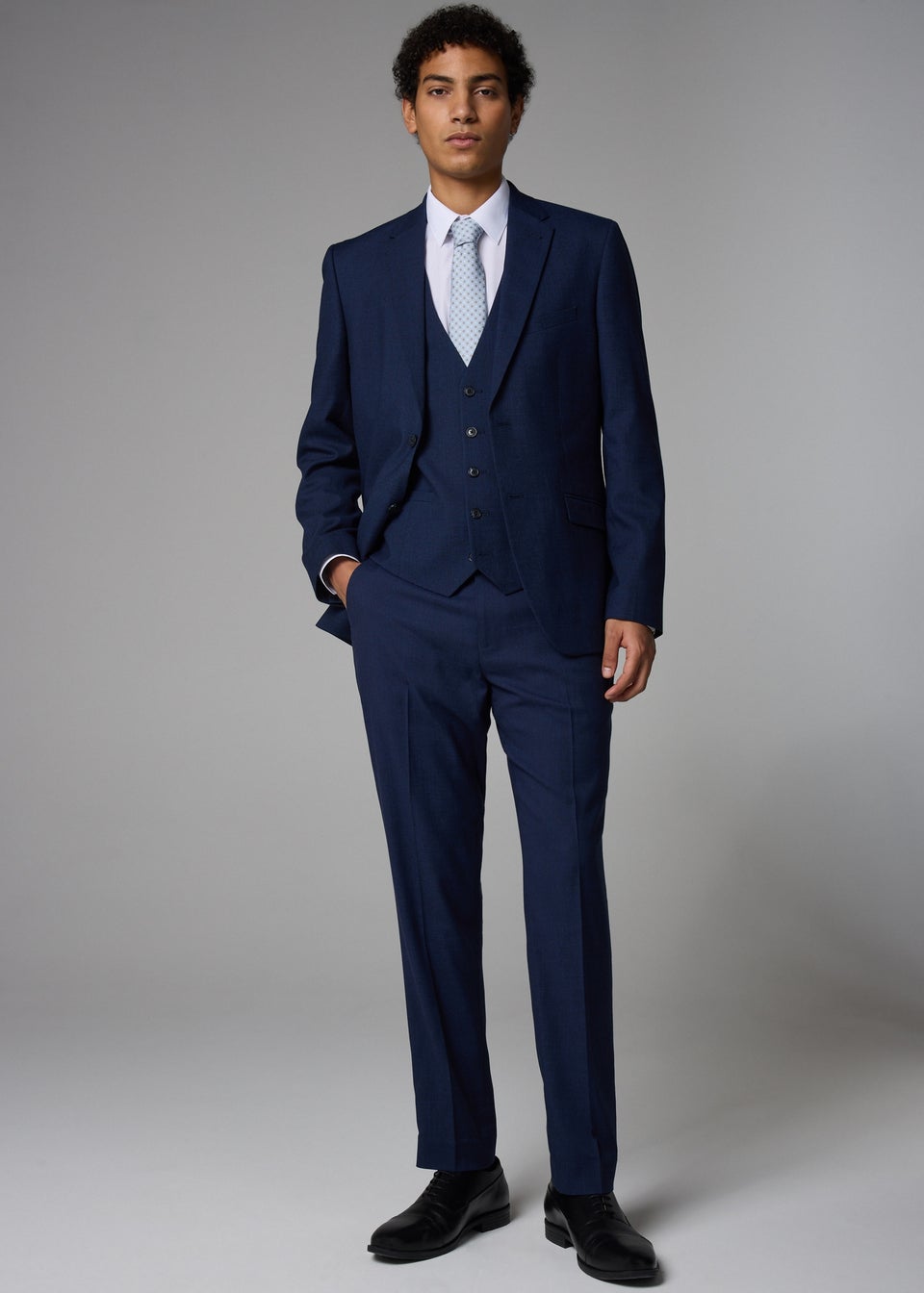 Taylor & Wright Willowby Blue Black Suit Waistcoat