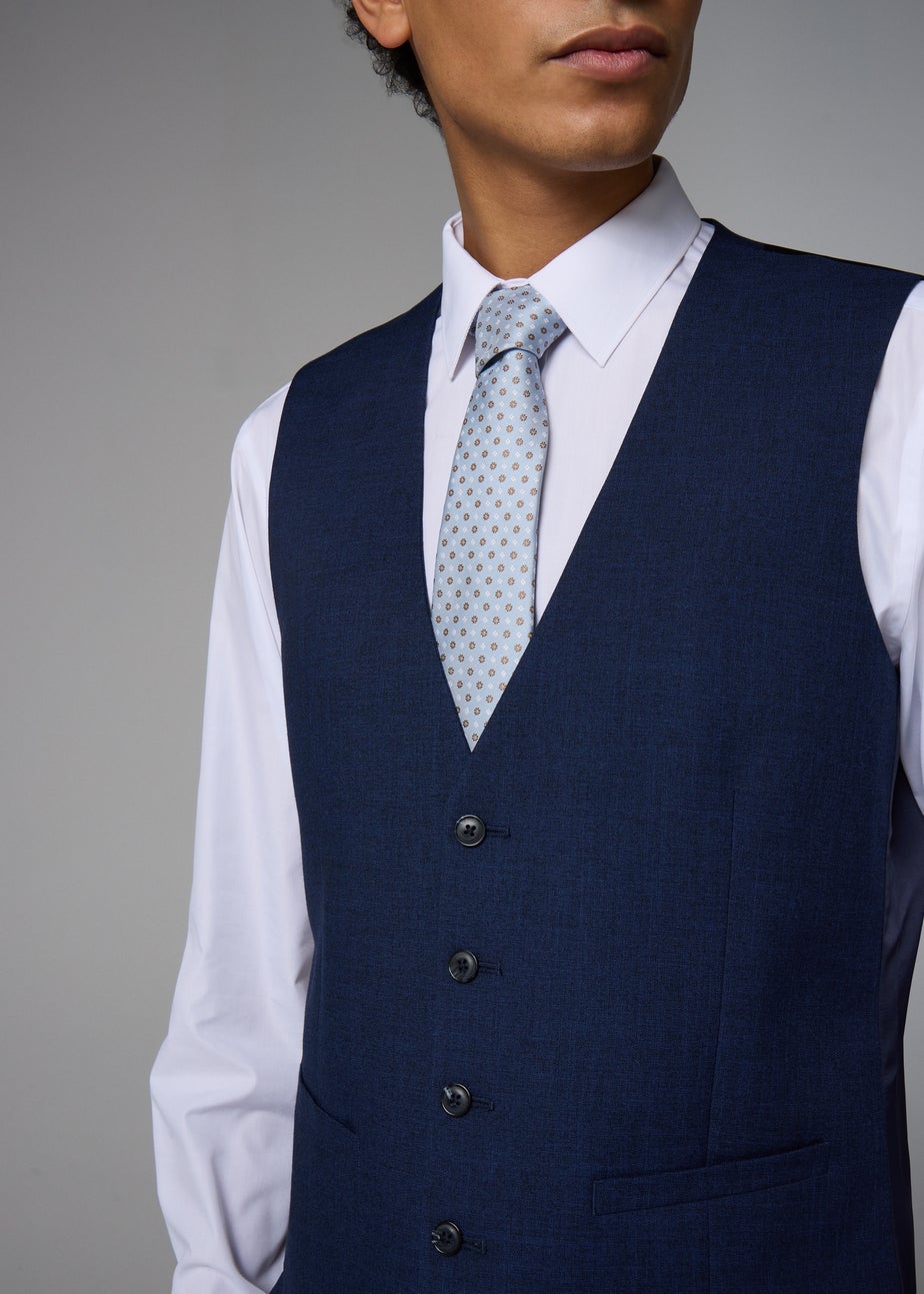 Taylor & Wright Willowby Blue Black Suit Waistcoat