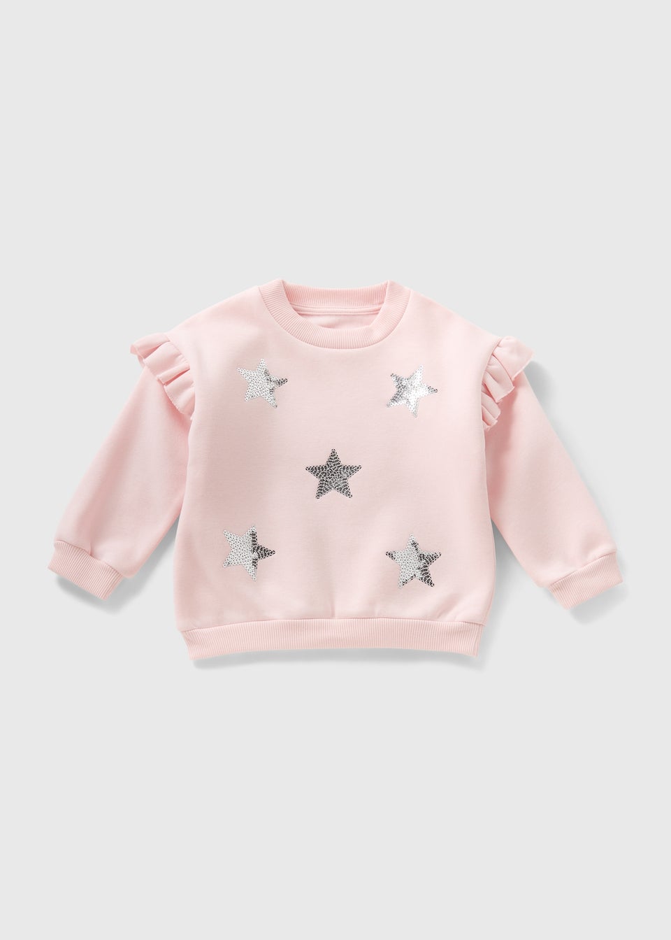 Girls Cream Star Jumper (1-7 Years)