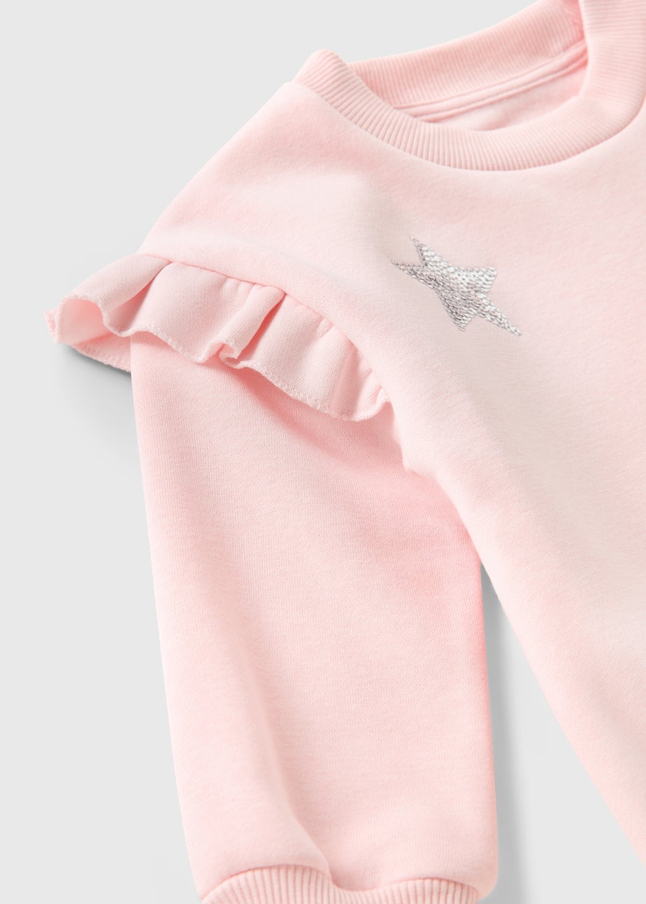 Girls Cream Star Jumper (1-7 Years)