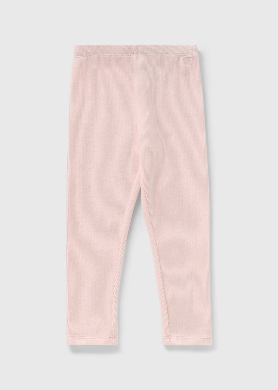 Girls Pink Cord Leggings (1-7yrs)