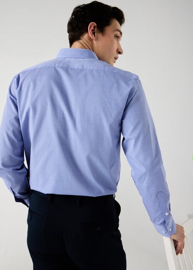 Taylor & Wright 3 Pack Blue Check Easy Care Regular Fit Shirts