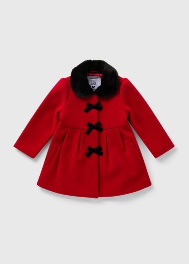 Girls Red Traditional Coat (1-7yrs)