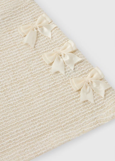 Girls Cream Boucle Dress (1-7yrs)