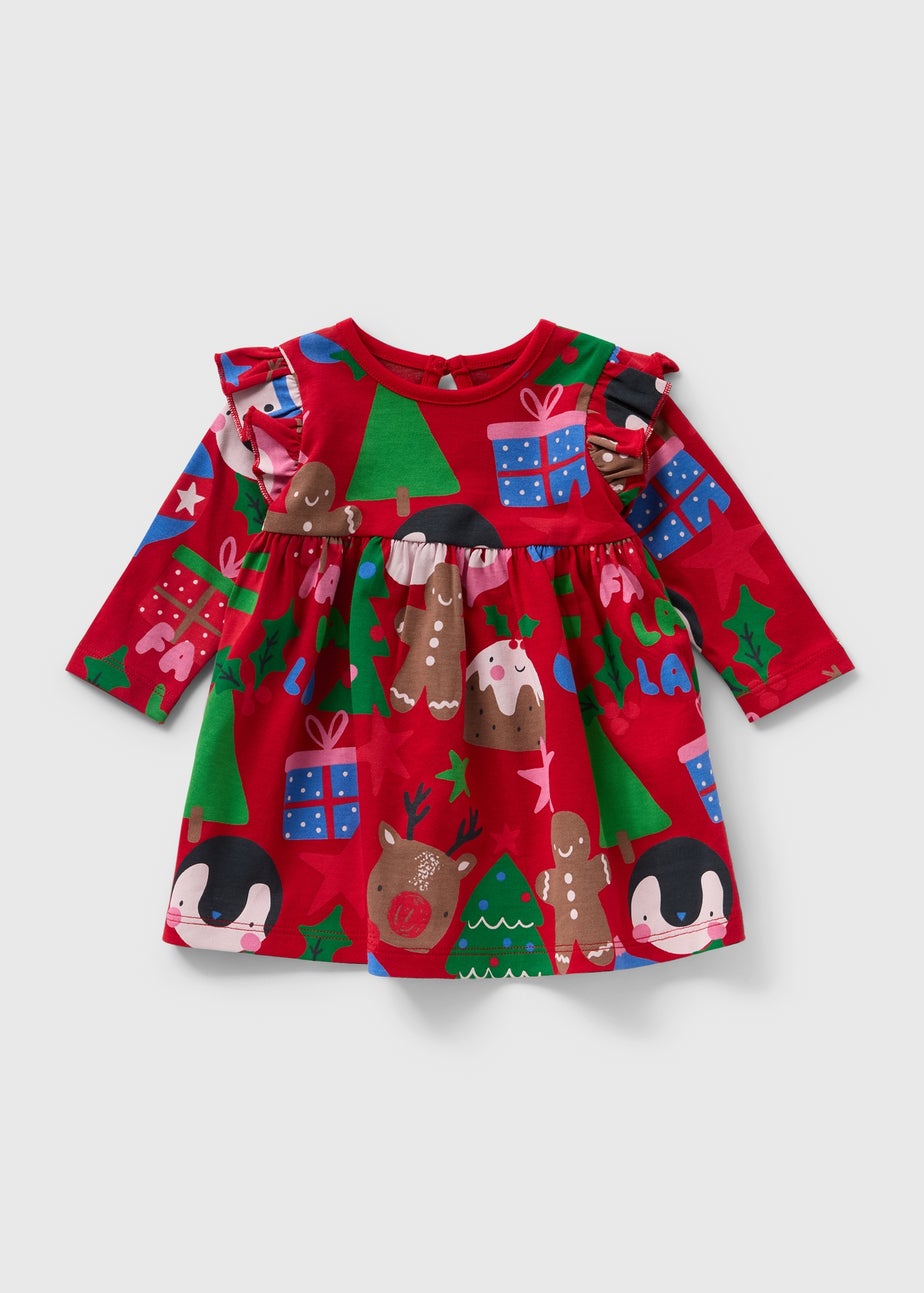 Baby Red Christmas Dress (Newborn-23mths)