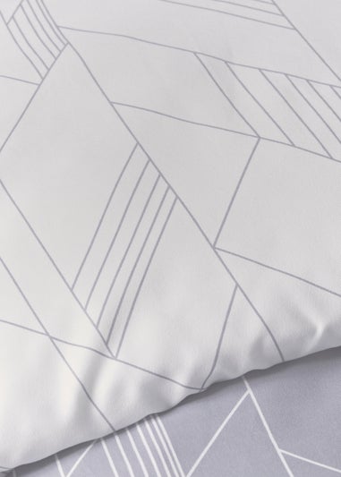 Grey Chevron Duvet Set