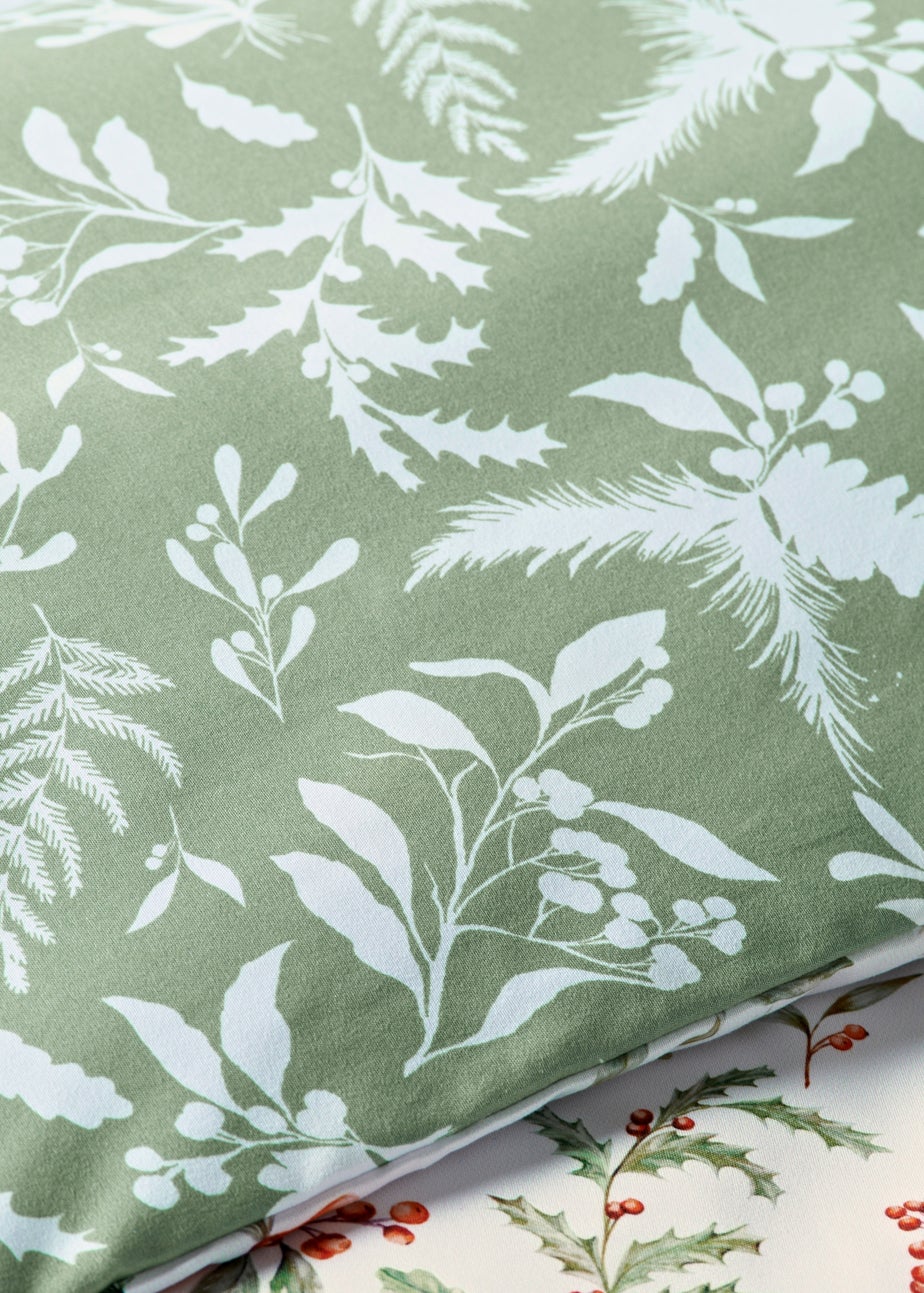 Cream Winter Foliage Duvet Set
