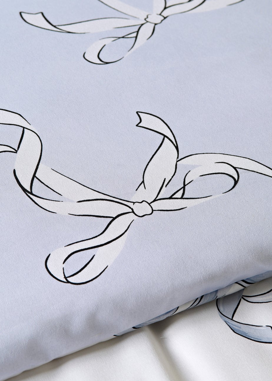 Blue Bow Duvet Set