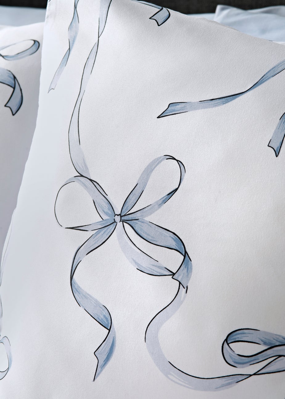 Blue Bow Duvet Set