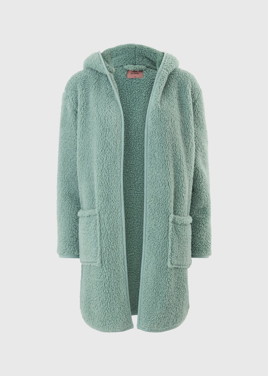 Sage Green Fleece Cardigan