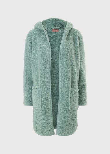 Sage Green Fleece Cardigan