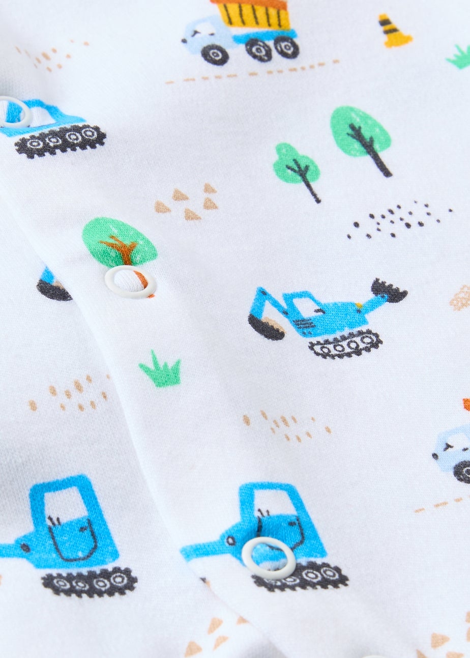 2 Pack Baby Digger Sleepsuits (Newborn-36mths)