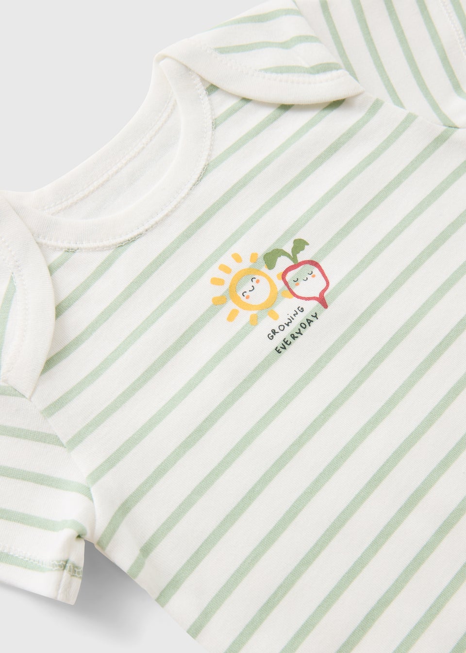 5 Pack Baby Multicolour Vegetable Bodysuits (Newborn-36mths)
