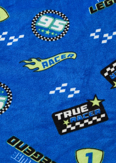 Boys Blue Motorsport Fleece Pyjama Set (7-13yrs)