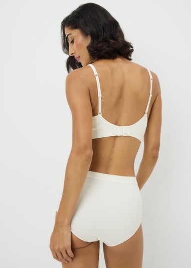 3 Pack Plum & Cream & Black Seamless Full Knickers