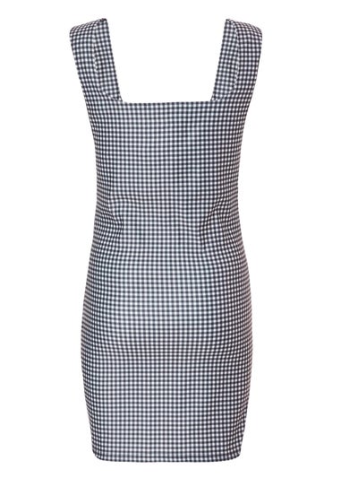 Quiz Black Gingham Mini Dress