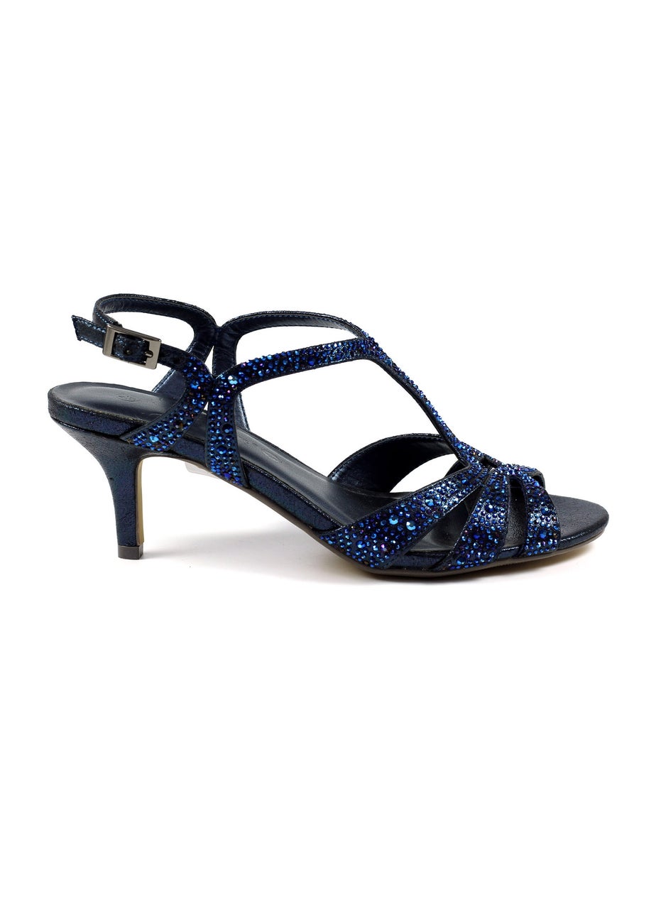 Lunar Navy Francie Wide Fit Shoe