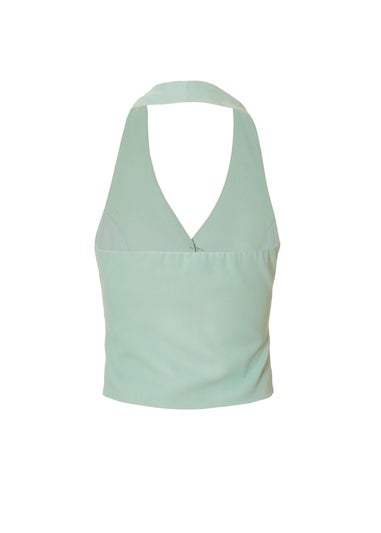 Quiz Mint Petite Woven Waistcoat