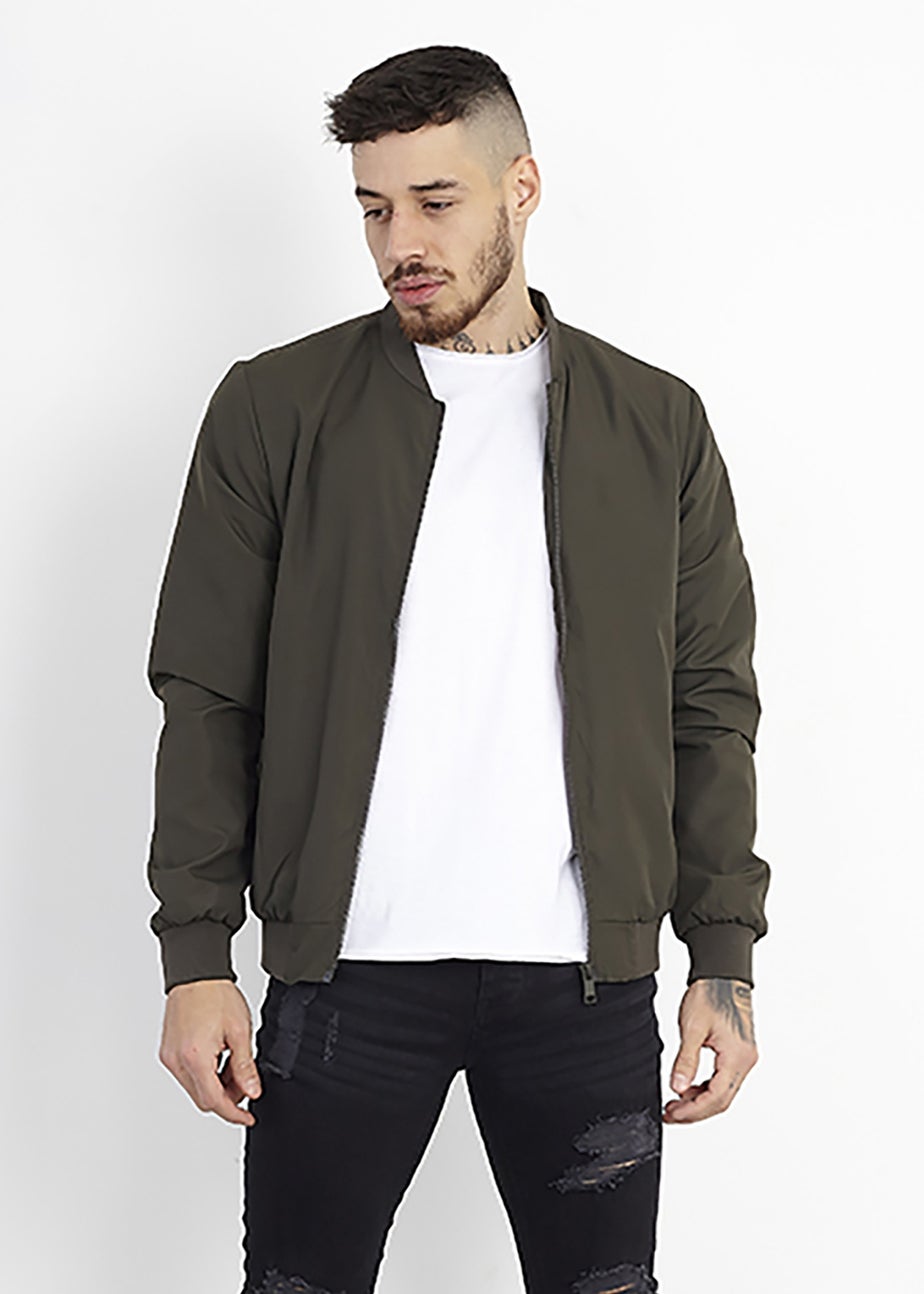 Brave Soul Khaki Bomber Jacket