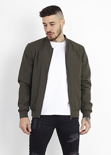 Brave Soul Khaki Bomber Jacket
