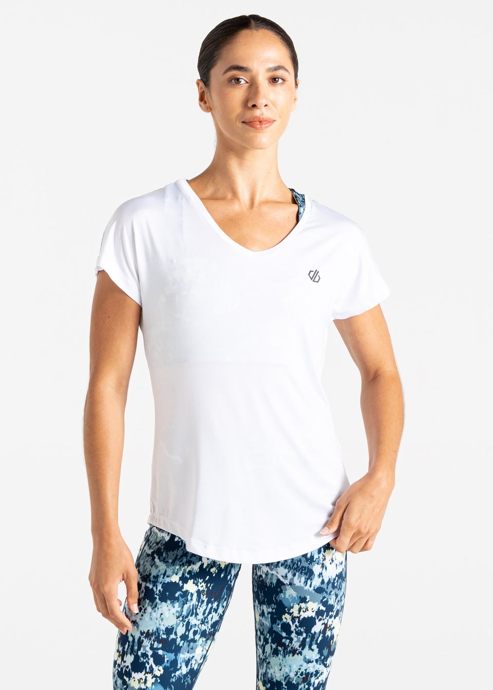 Dare2b White Vigilant Sweat Wicking Tee