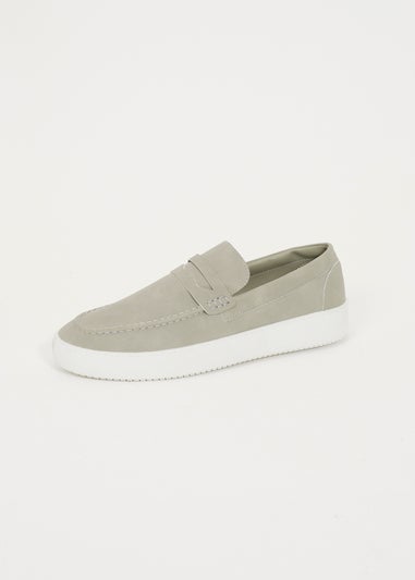 Brave Soul Grey Faux Suede Loafers