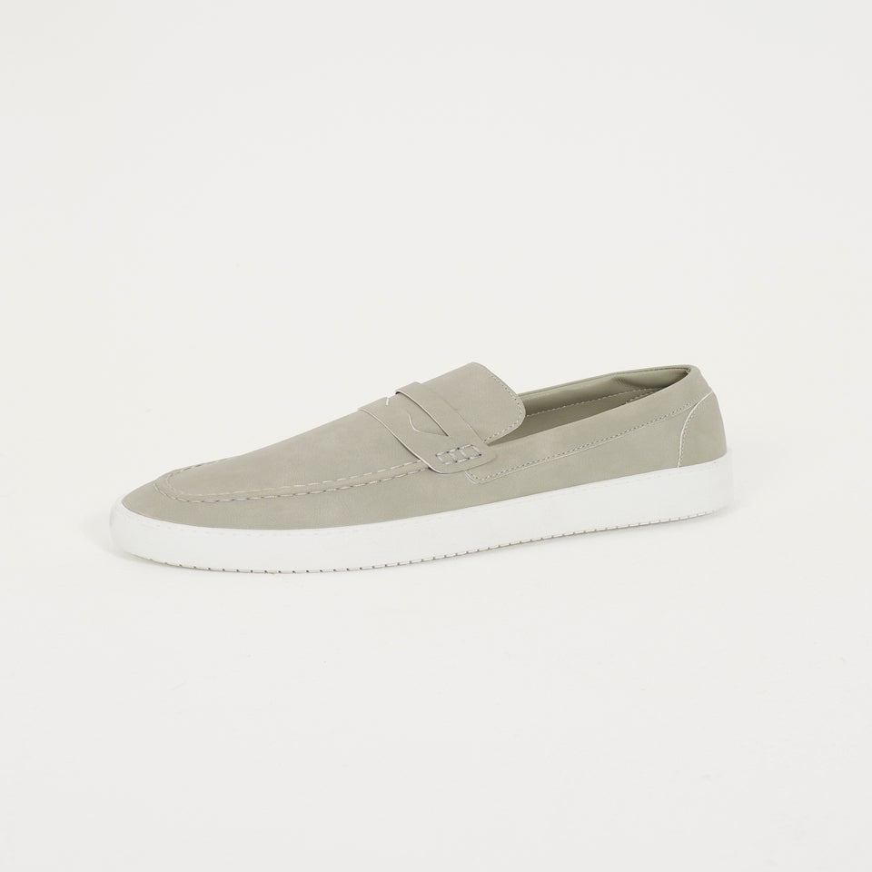 Brave Soul Grey Faux Suede Loafers