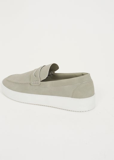 Brave Soul Grey Faux Suede Loafers