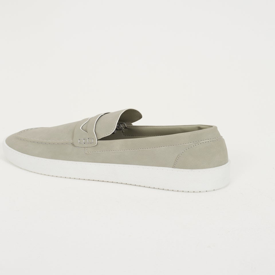 Brave Soul Grey Faux Suede Loafers